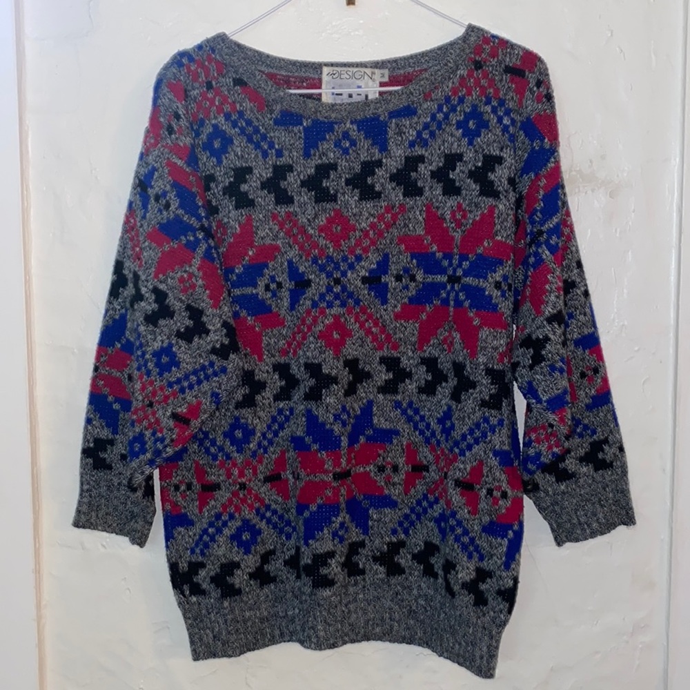 VTG 80/90s 3/4 Sleeve Knit Sweater